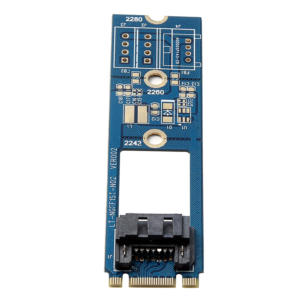 M.2 NGFF to 7 Pin SATA III Adapter Converter Board Card for Windows / Linux