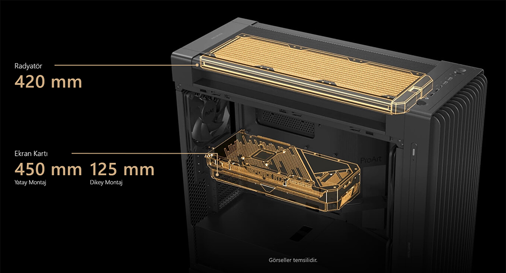 proart pa602 wood edition - metal panel
