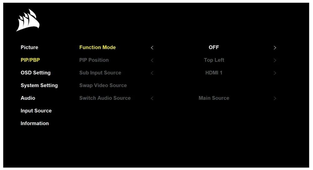 Xeneon Flex Web QSG Section 6 PIP-PBP Setting