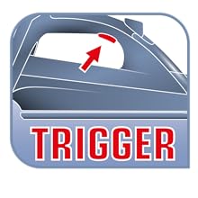 Ergonomik buhar tetiği