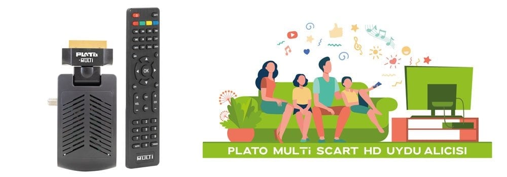Plato Multi Scart HD Uydu Alıcısı