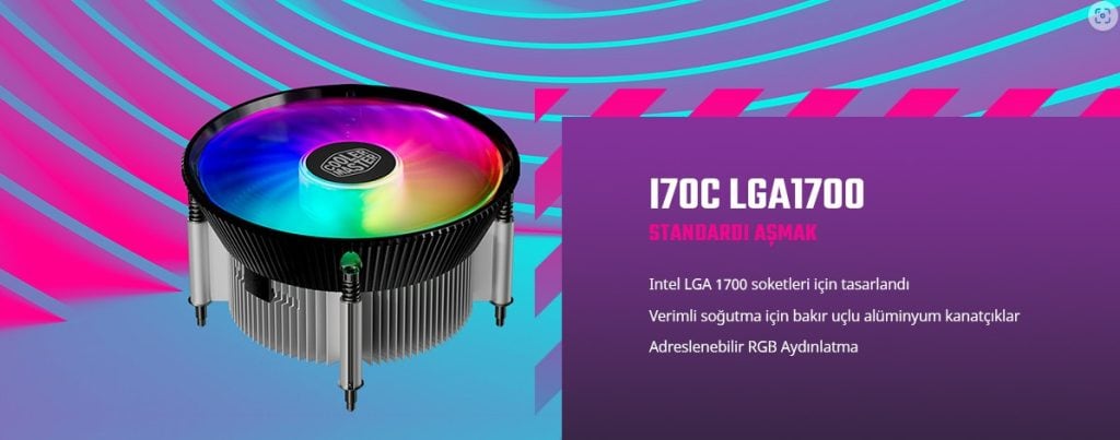 Cooler Master I70c Argb 120mm Hava Soğutucu H1