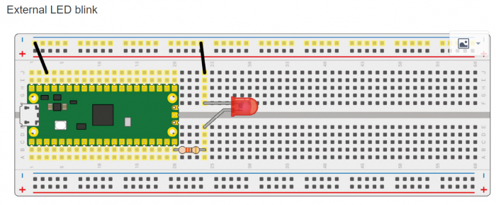 Raspberry Pi Pico 2 harici LED bağlantı deneyi
