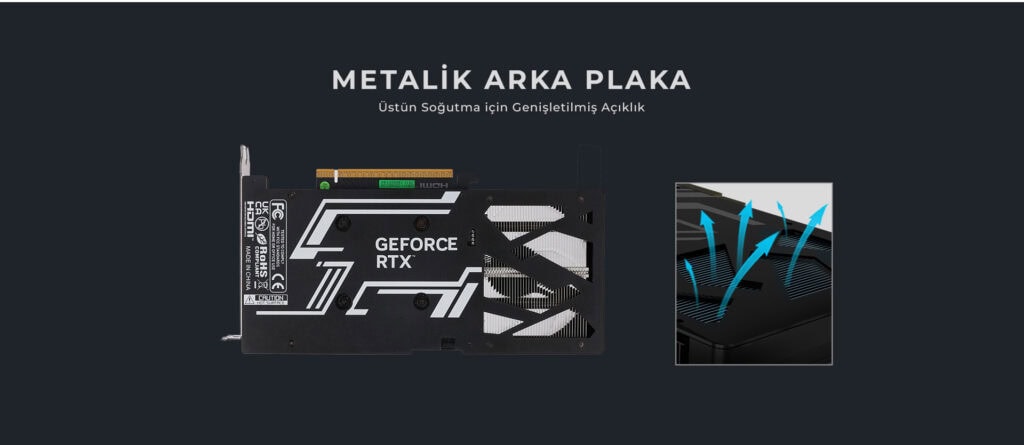 Galax Geforce Rtx 5060 1 Click Oc 8gb Gddr7 128 Bit Dlss 4 Ekran Kartı (56nsn8mddcoc) H8