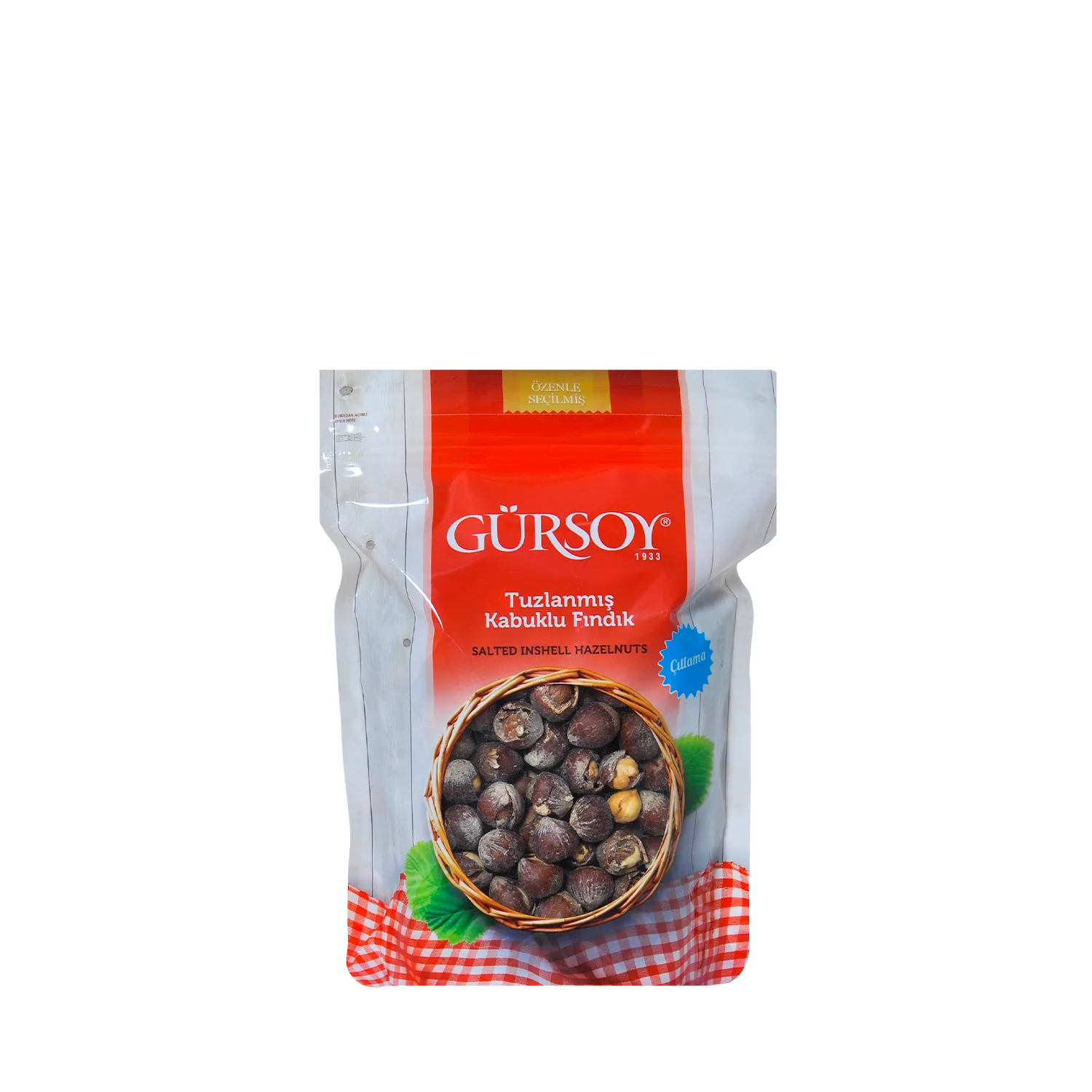 Gürsoy Tuzlanmış Kabuklu Fındık 500g Doypack