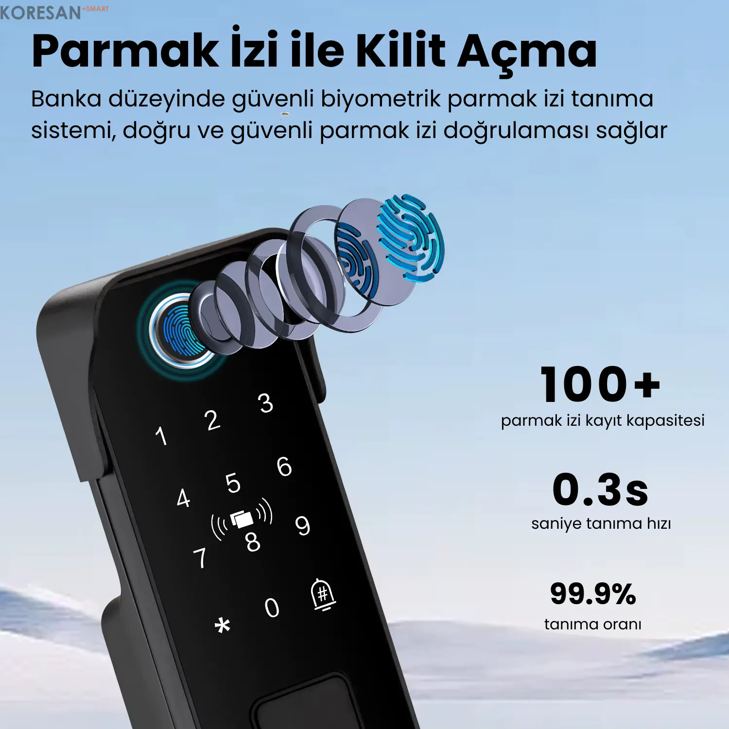 SL2 Tuya Dijital Sürgülü Akıllı Kapı Kilidi