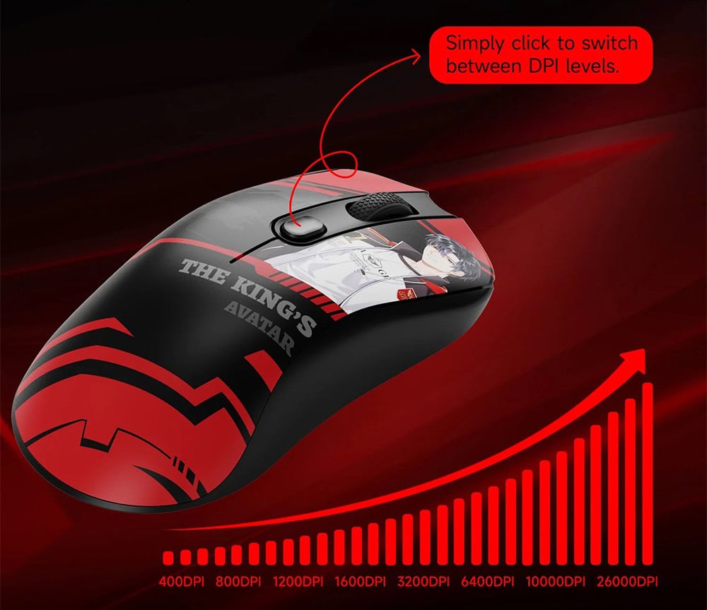 Akko Ag One 8k Hz The King’s Avatar – Ye Xiu Gaming Mouse H4