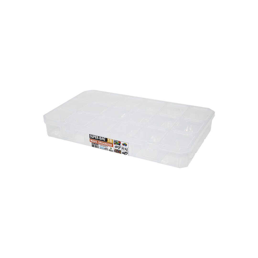 ANKAVERSE® MARS 18 Bölmeli Şeffaf Organizer