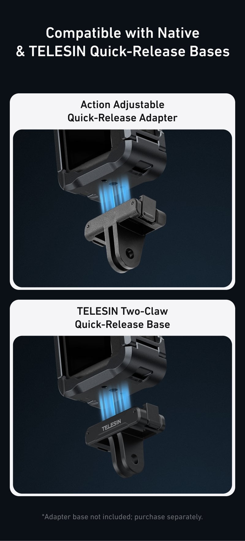 TELESIN Osmo Action 6 Uyumlu Alüminyum Kafes