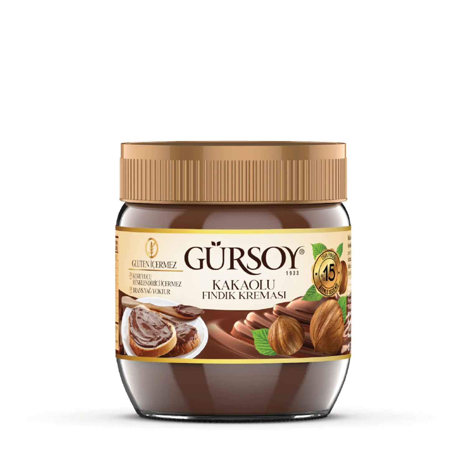 Gürsoy Kakaolu Fındık Kreması 400g Cam Kavanoz
