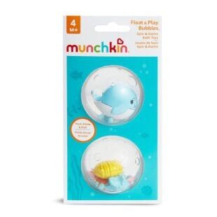 Munchkin Renkli Suda Batmayan Banyo Oyuncakları 2li Set Balina 4AY+ Eğlenceli Tasarım görsel
