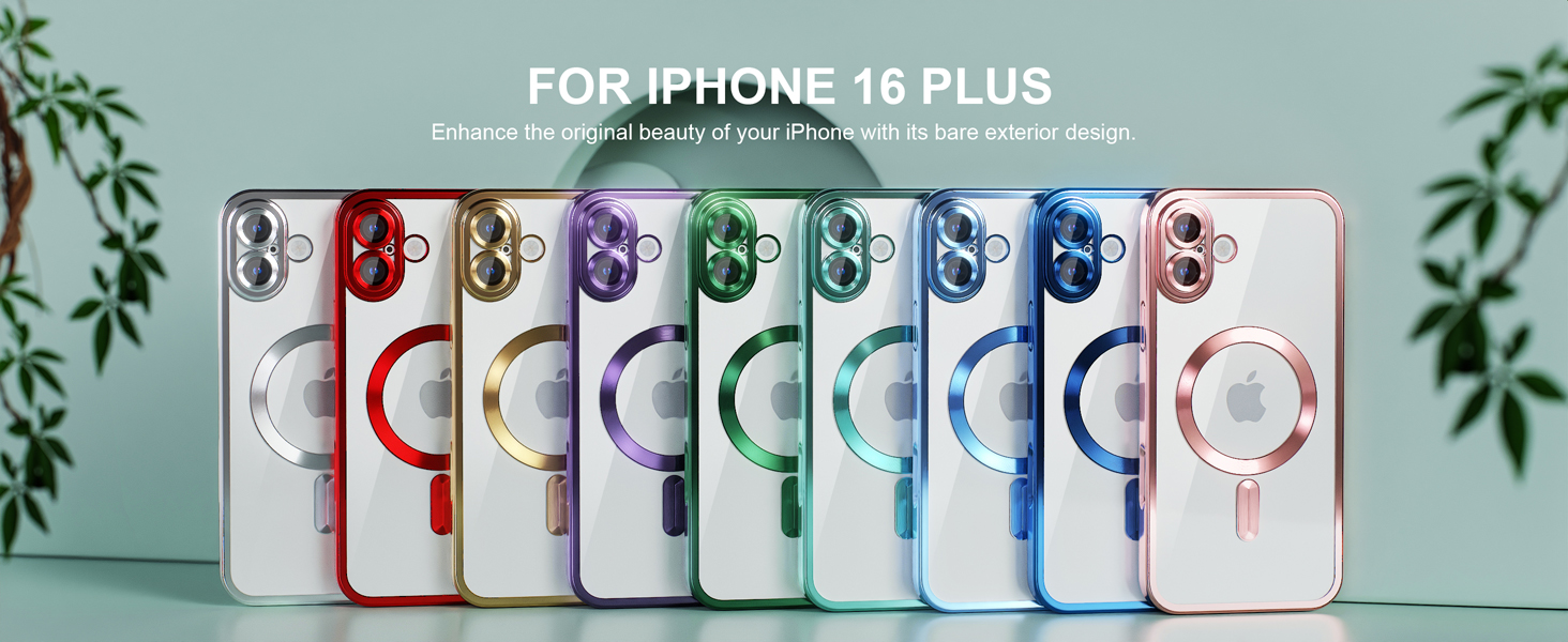 iPhone 16 Plus Magsafe Parlak Renkli Kılıf