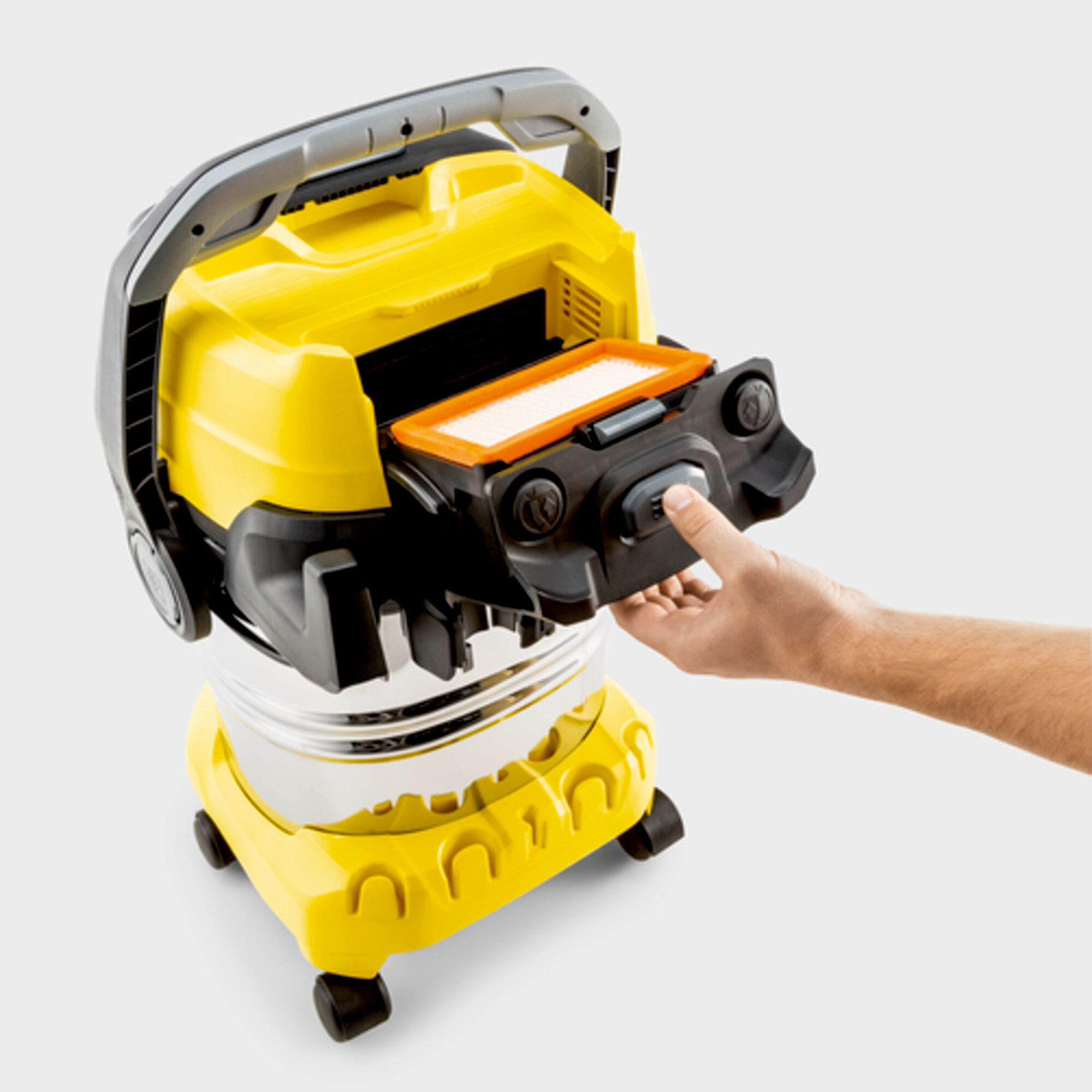 Islak ve kuru elektrikli süpürge WD 6 P S V-30/6/22/T + DDC (YSY): Patentli filtre çıkarma teknolojisi