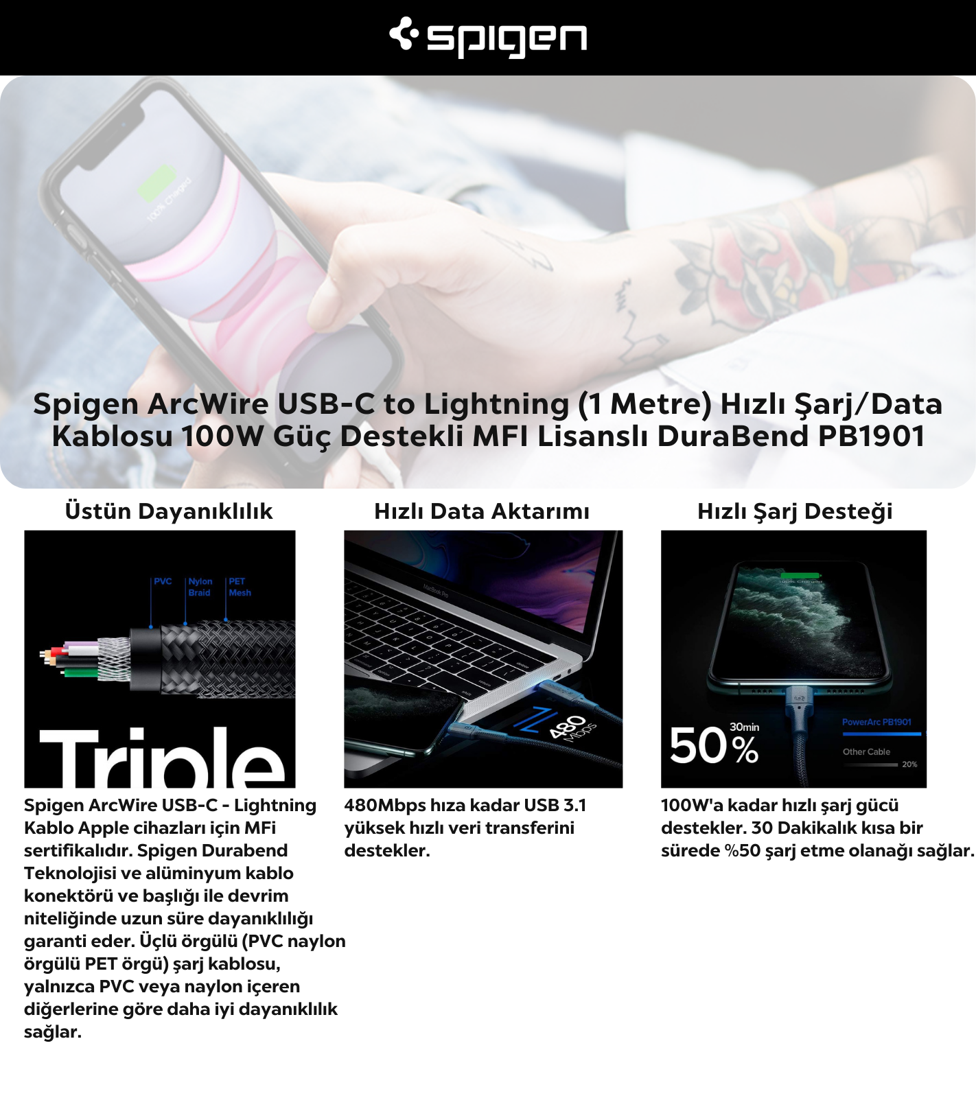 Şarj Kablosu Özellikleri