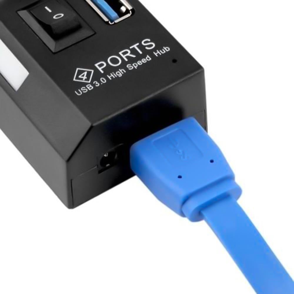 Powermaster PM-11365 4 Port Anahtarlı Usb 3.0 Hub Çoklayıcı 30 Cm Kablolu