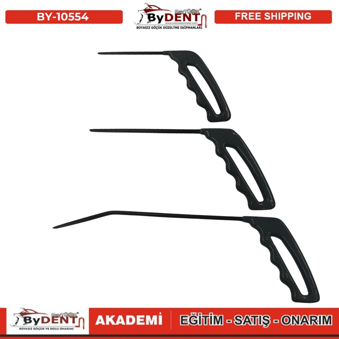 pdr, tools, göçük, düzeltme, kuşak arası, boyasız göçük, boyasız göçük düzeltme, pdr tools, otomalzemeal, bydent, göçük düzeltme ekipmanı,