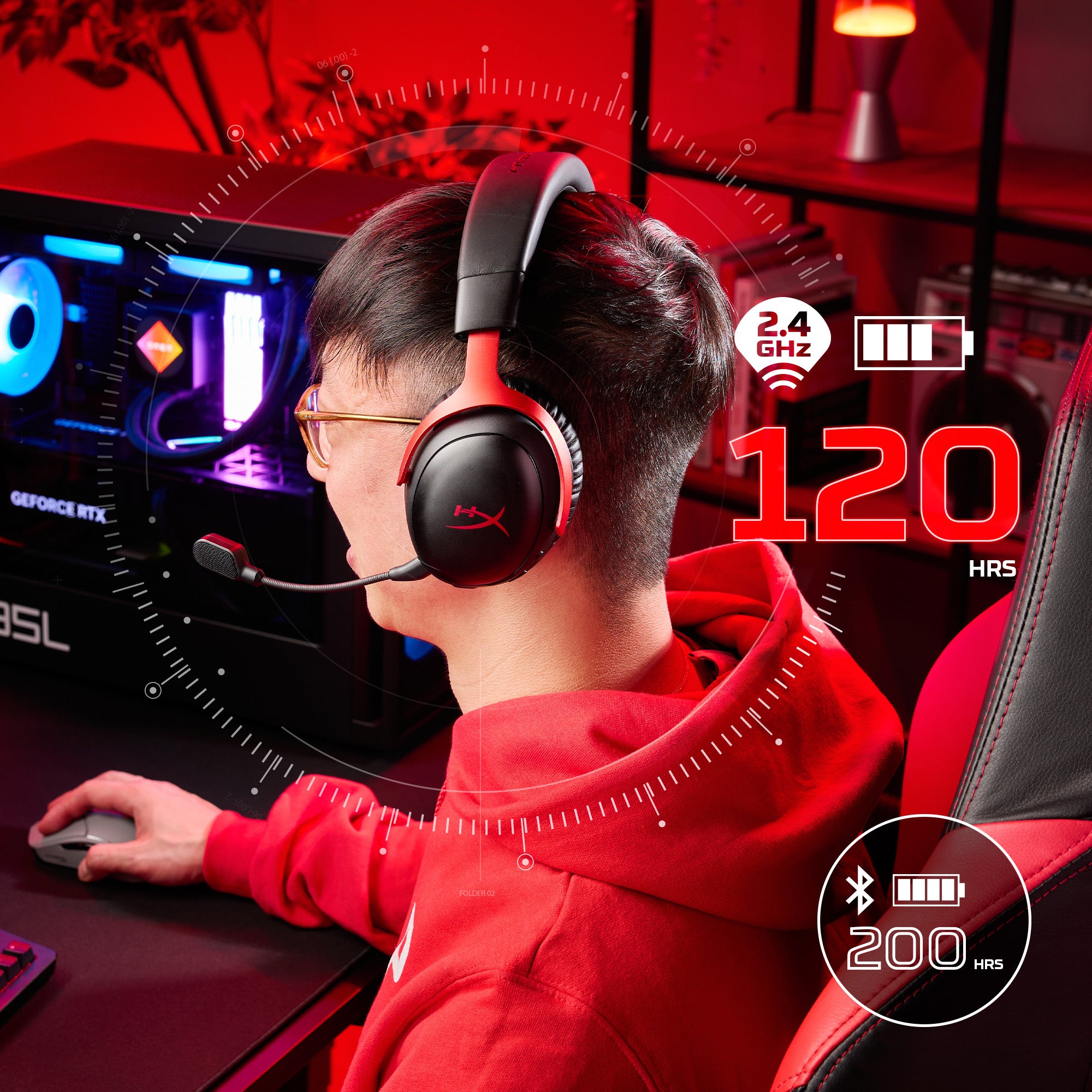 HyperX Cloud III S Wireless kulaklık, pil ömrü