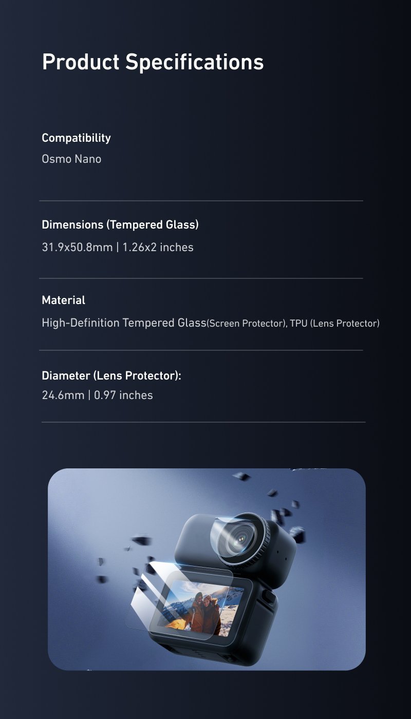 Osmo Nano Kırılmaz Ekran