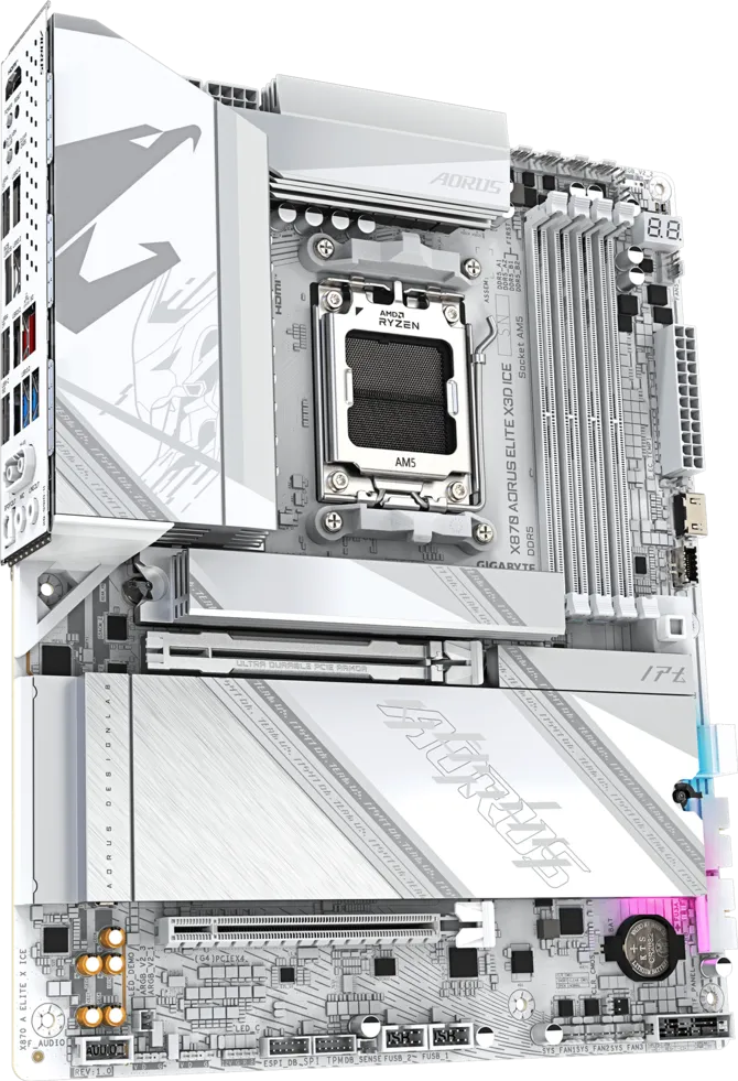 GIGABYTE X870 A ELITE X ICE AMD ANAKART