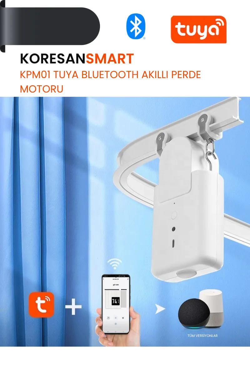 KPM01 Tuya Bluetooth Akıllı Perde Motoru kompakt ürün tasarımı