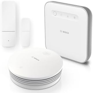 Bosch Akıllı Ev Başlangıç ​​Kiti: Duman Dedektörü II ve Kapı/Pencere Kontak Sensörü II ile Hırsızlığa Karşı Koruma, Uygulama Kontrolü, Apple HomeKit Uyumlu - Amazon Sürümü
