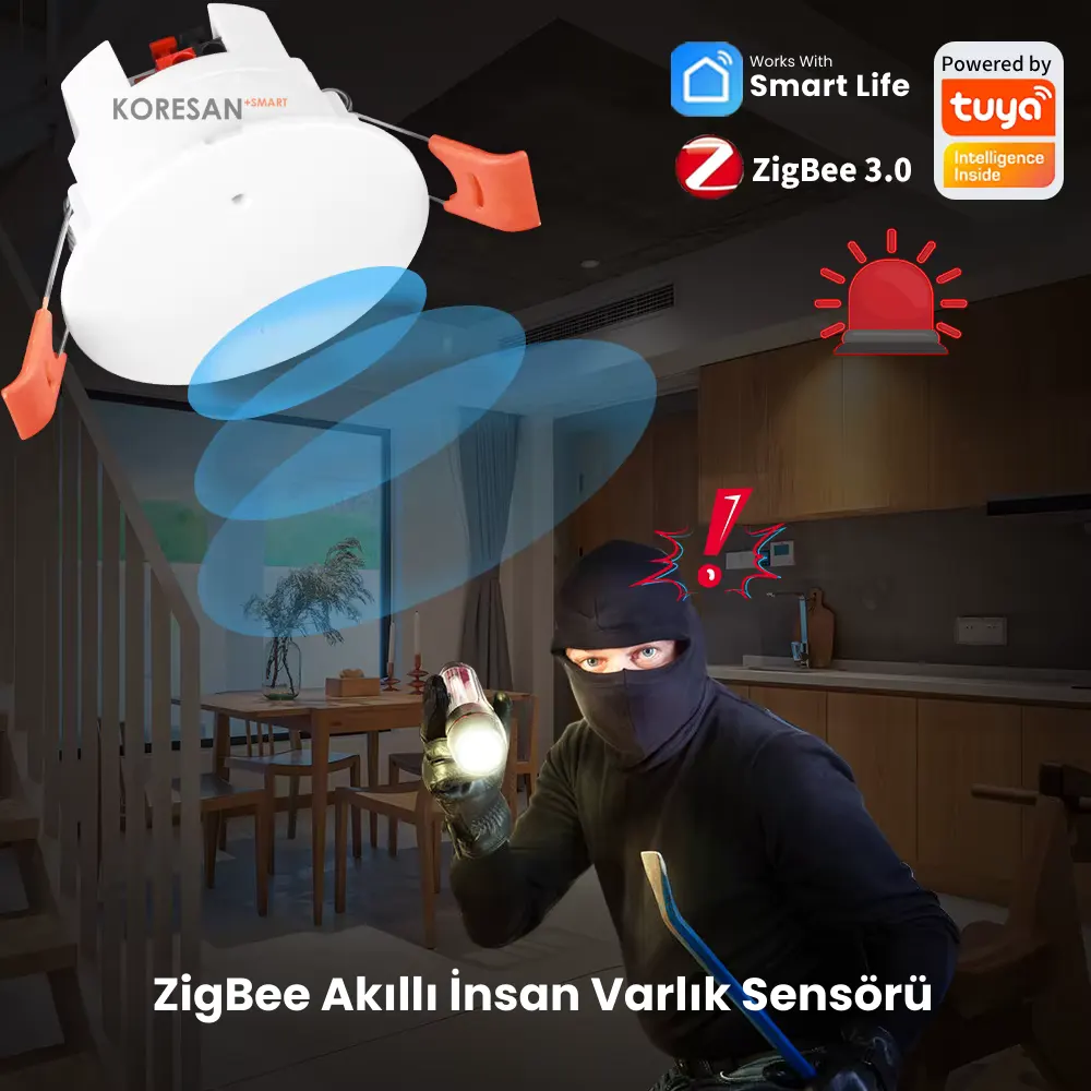 Tuya Zigbee Akıllı İnsan Varlığı ve Hareket Sensörü