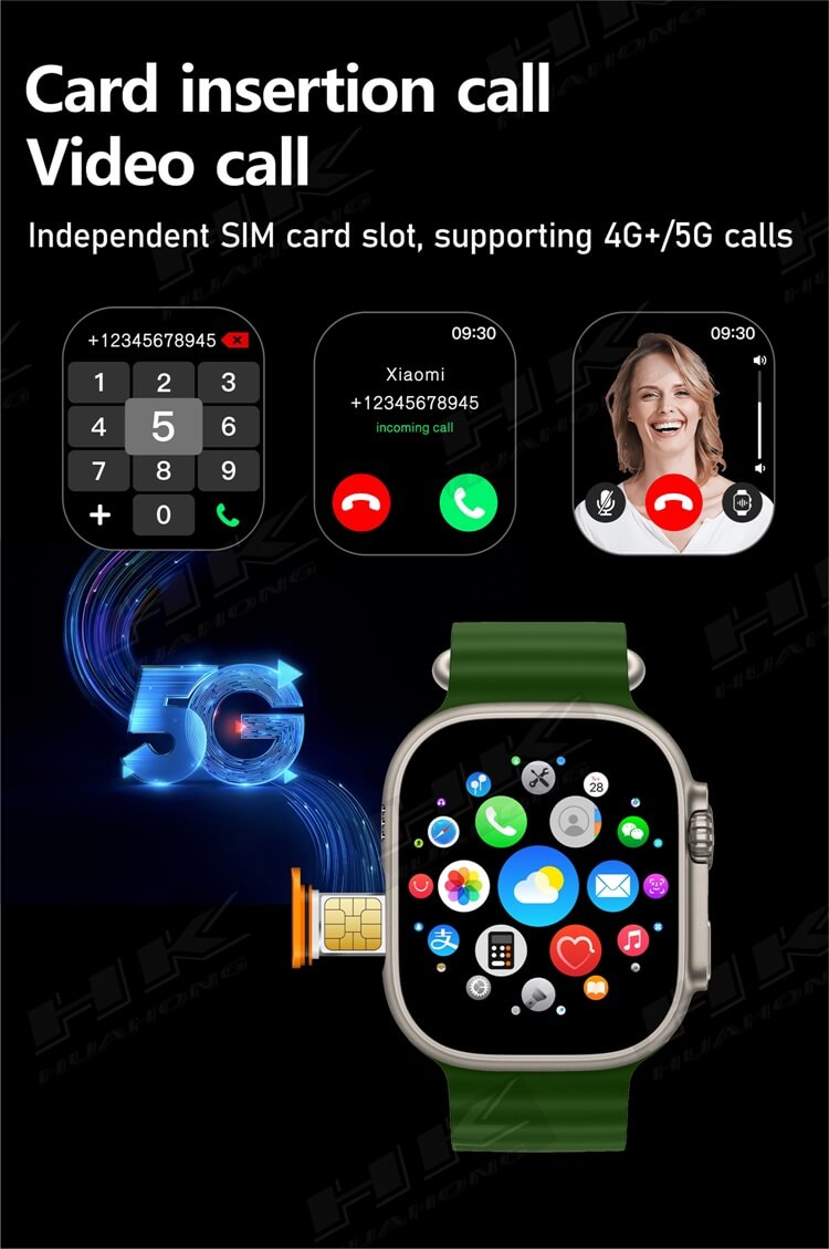 HK Ultra One Smartwatch 4G Full Network Card 2.02 AMOLED Screen Multiple Positioning Itineraries-Shenzhen Shengye Technology Co.,Ltd