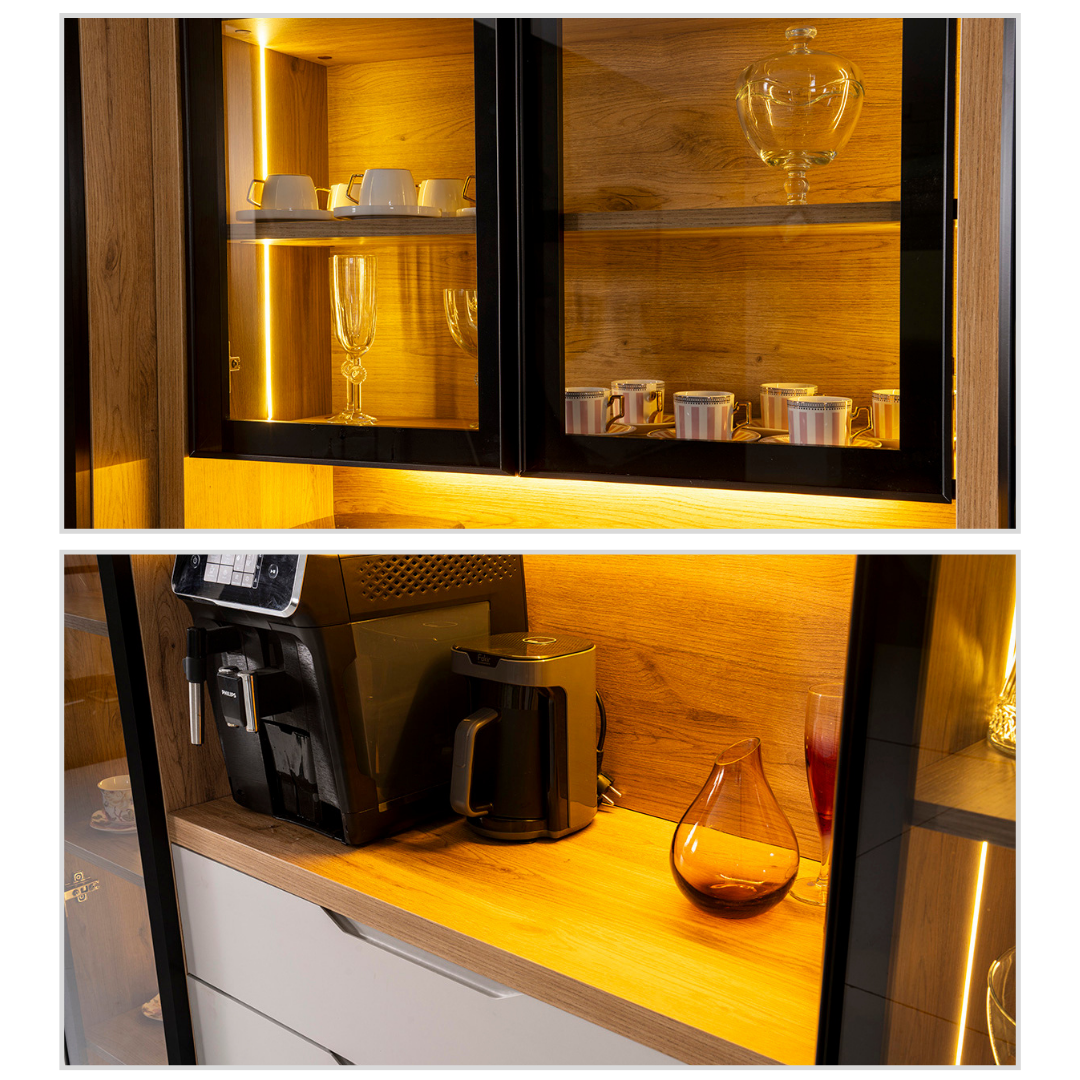 Çift Vitrin ve LED Aydınlatma
