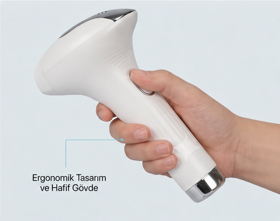 MKİO IPL ergonomik ve hafif tasarım