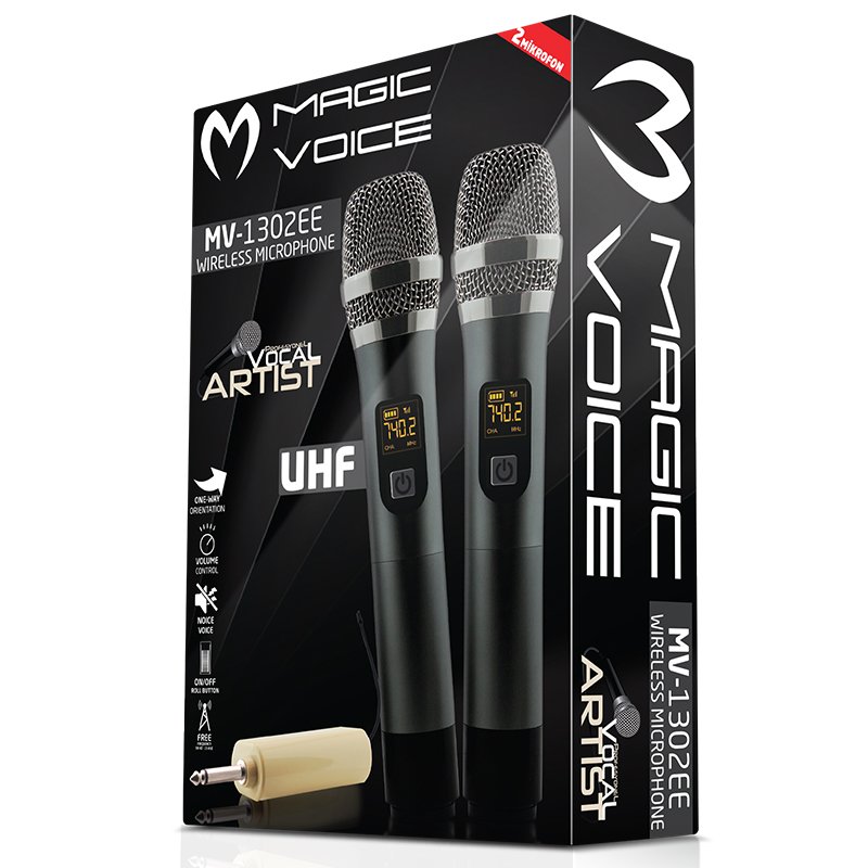 MAGICVOICE MV-1302EE kablosuz el mikrofonu