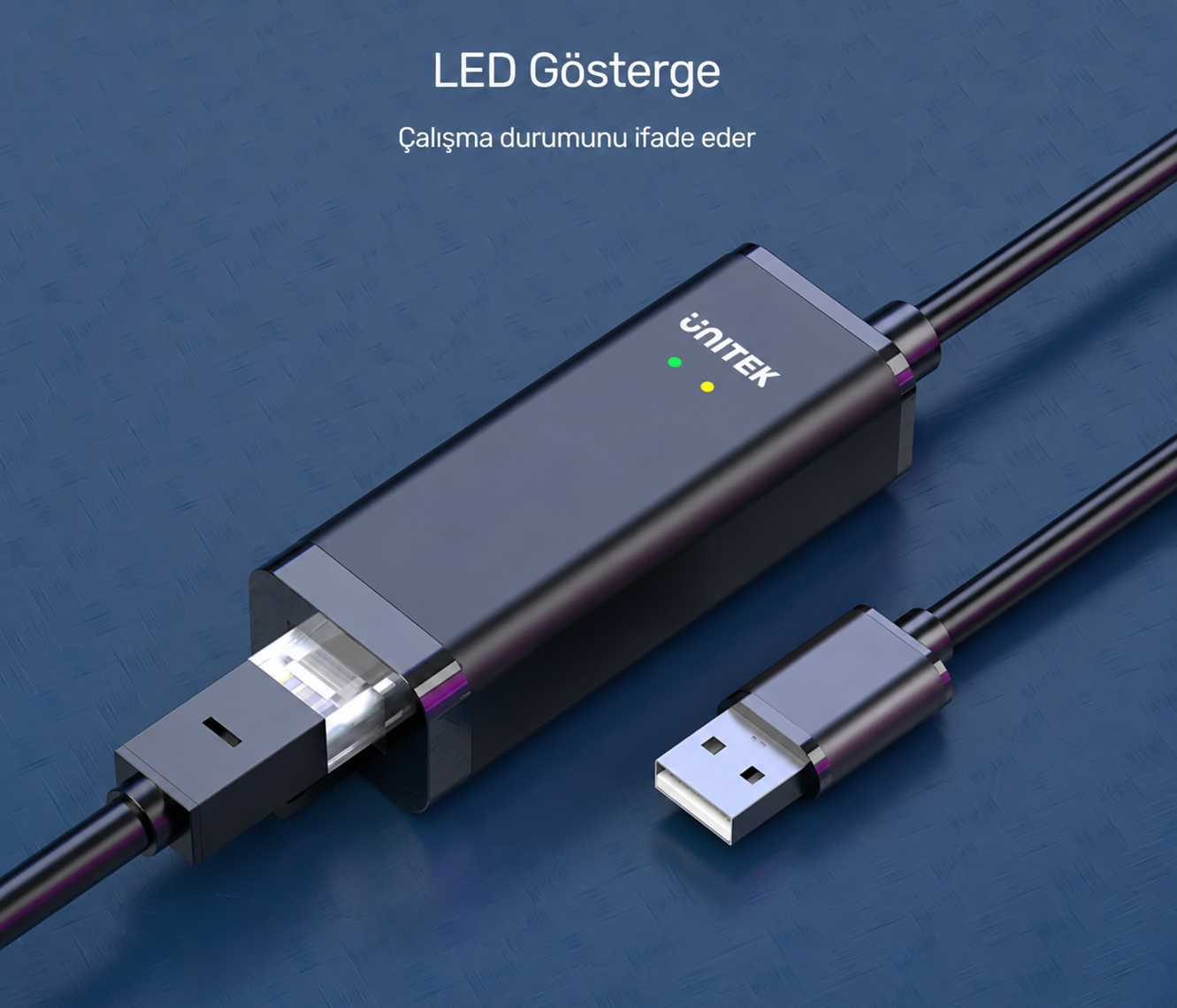 Unitek USB-A 2.0 to Megabit Ethernet Dönüştürücü Kablo Y-1468