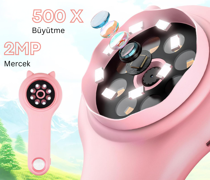 Çocuk mikroskobu 500X