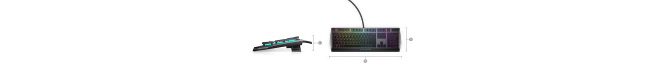 Alienware AW510K RGB Cherry MX Low Profile Red Klavye a3