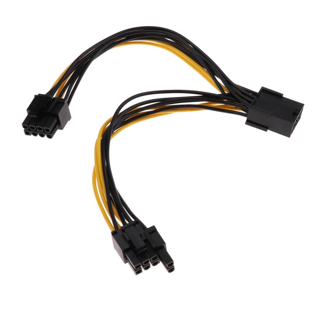 PCI-e 8 pin Female to 2x 8 Pin/ PCIe 8 pin-2x(6+2pin) Male Graphic Video Card Power Cable