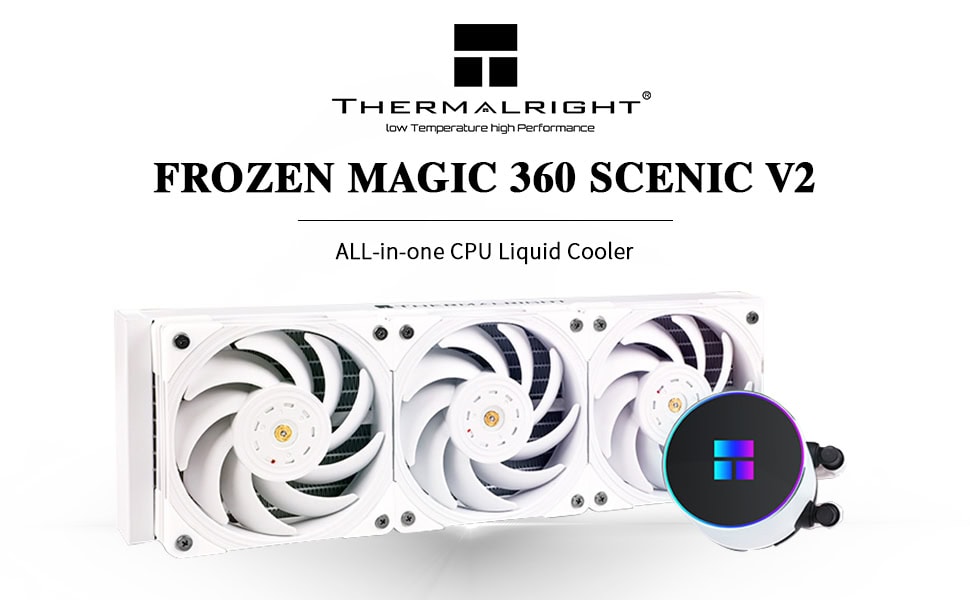 Thermalright Frozen Magic 360 Scenic V2 Beyaz İşlemci Sıvı Soğutucu H1