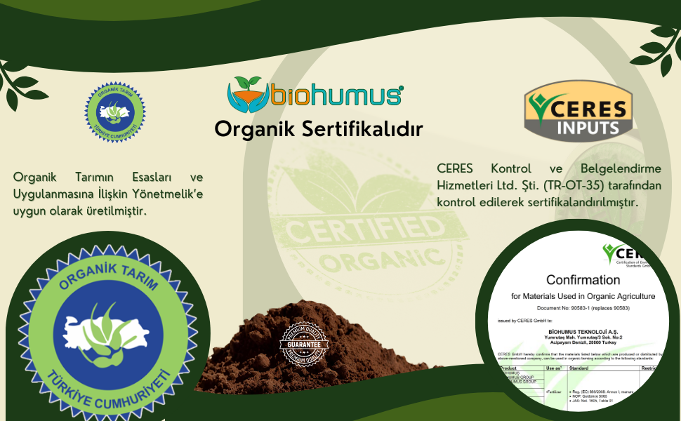 Biohumus organik sertifika