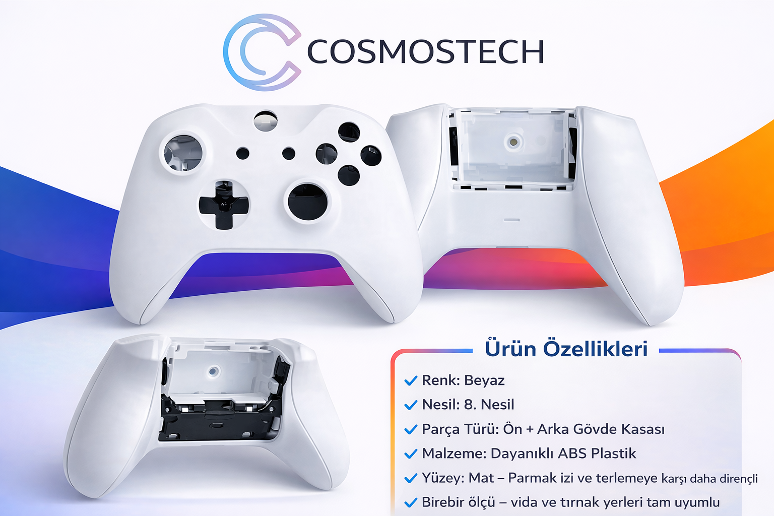 Cosmostech Xbox One & One S 8. Nesil Kol Kasası Cover – Fiyatı