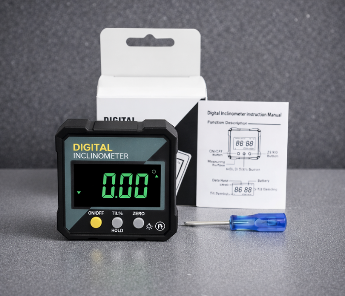 LYK 5315-90C Dijital Eğim Ölçer paket içeriği