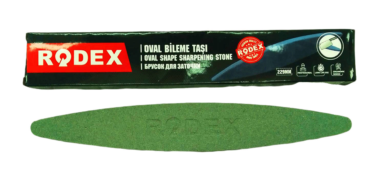 ANKAVERSE® İnce Oval Bileme Taşı Tırpan 229mm