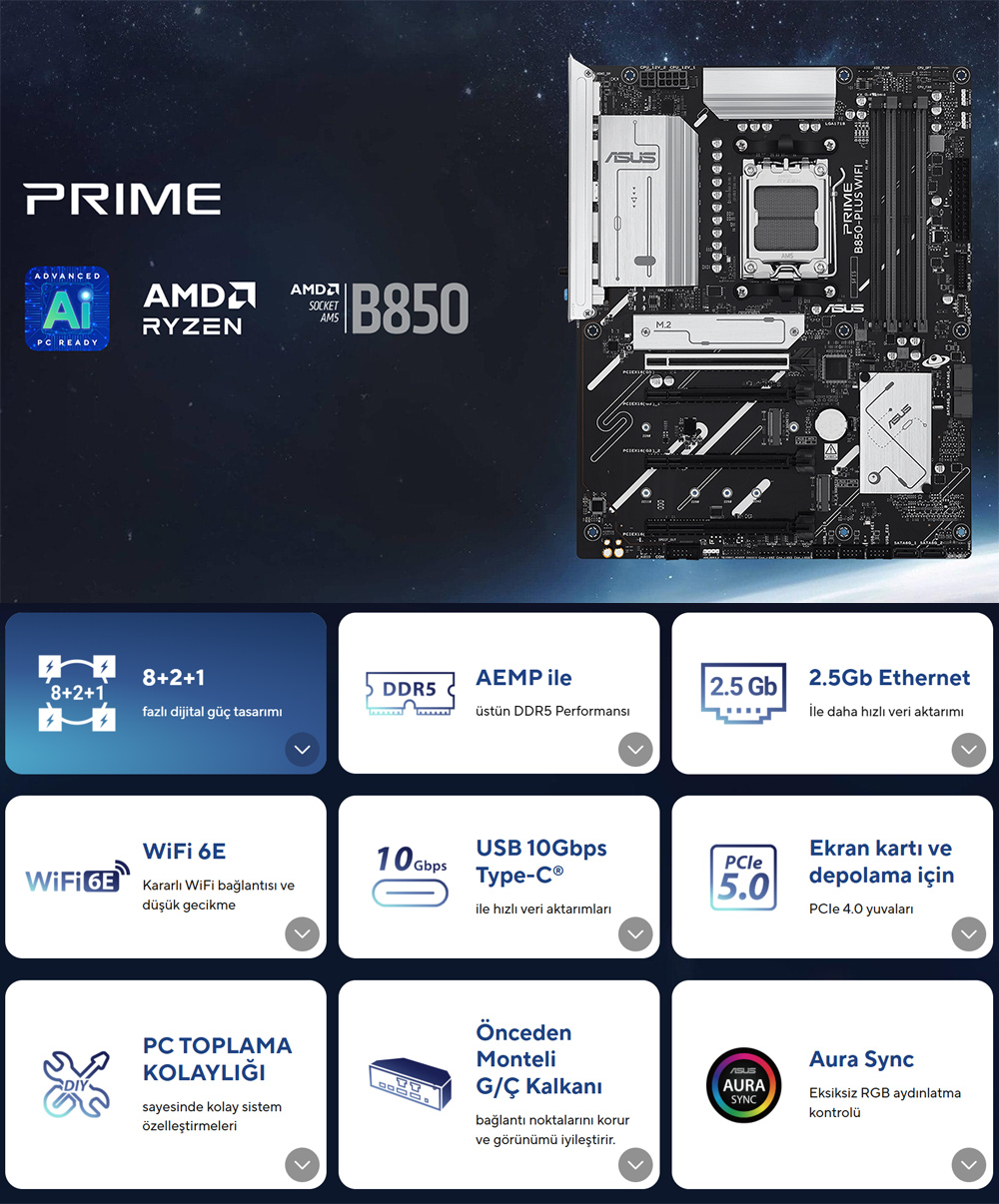 prıme b850-plus wıfı
