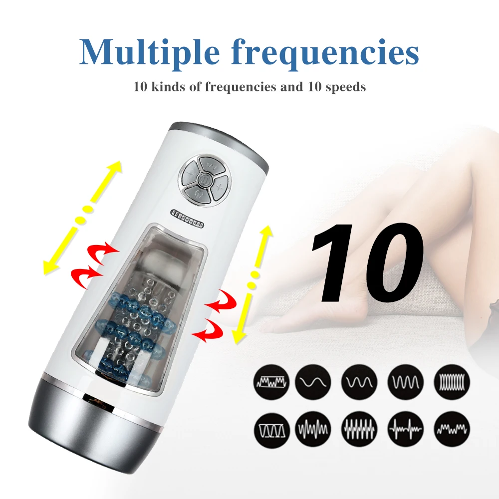 automatic rotation men masturbator piston retractable and rotate vibrator sex toys for men masturbation cup vagina sex machine (9)
