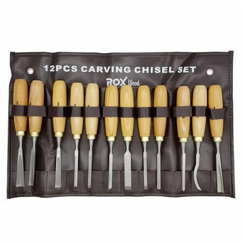 rox wood ahşap oyma ıskarpela seti 12 parça fiyatı