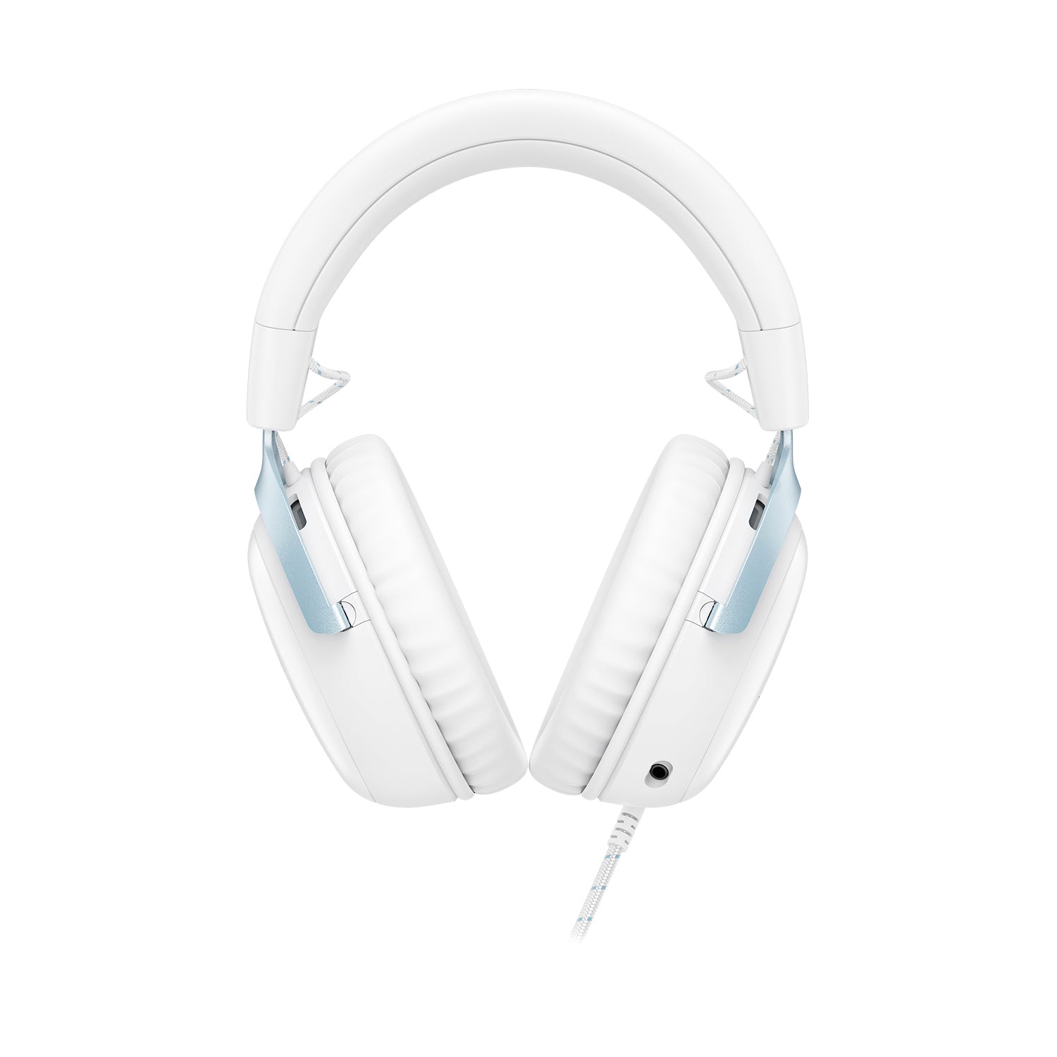 HyperX Cloud III beyaz ve mavi kulaklık, ürün görünümü
