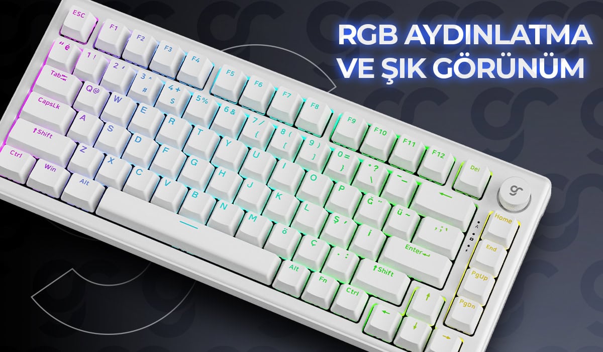 GameRaider K1 HE White Gaming Klavye H6