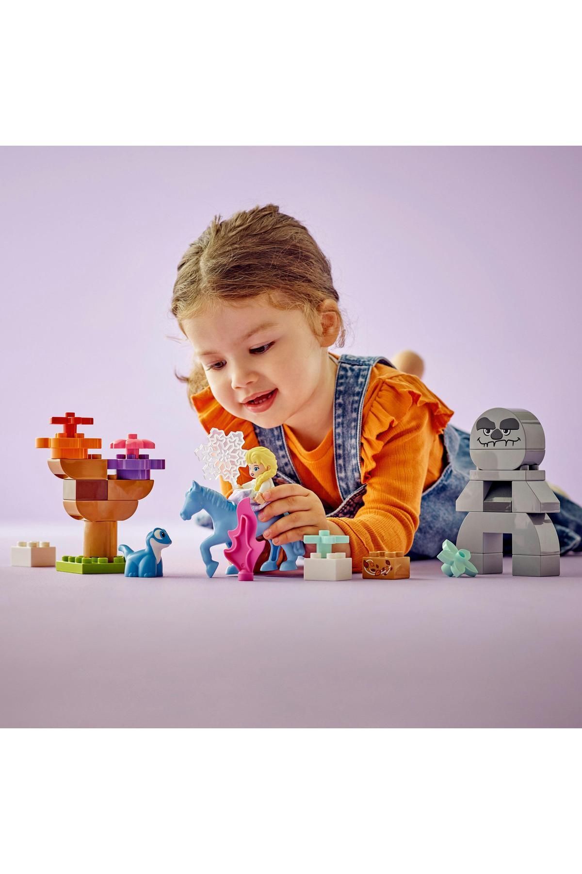 ® DUPLO® │ Disney Elsa ve Bruni Büyülü Ormanda 10418 - 2+ Eğitici Oyuncak Yapım Seti (31 Parça) - 7