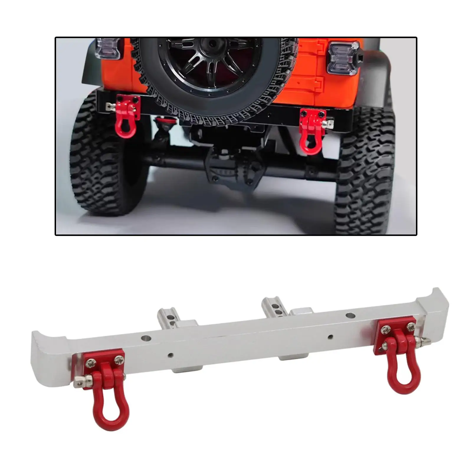 1:12 Aluminum Alloy RC Bumpers, Replacement, Upgrade Parts Durable for MN128
