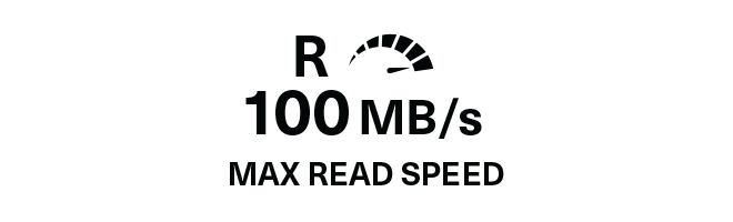 100 MB/sn maksimum okuma hızı
