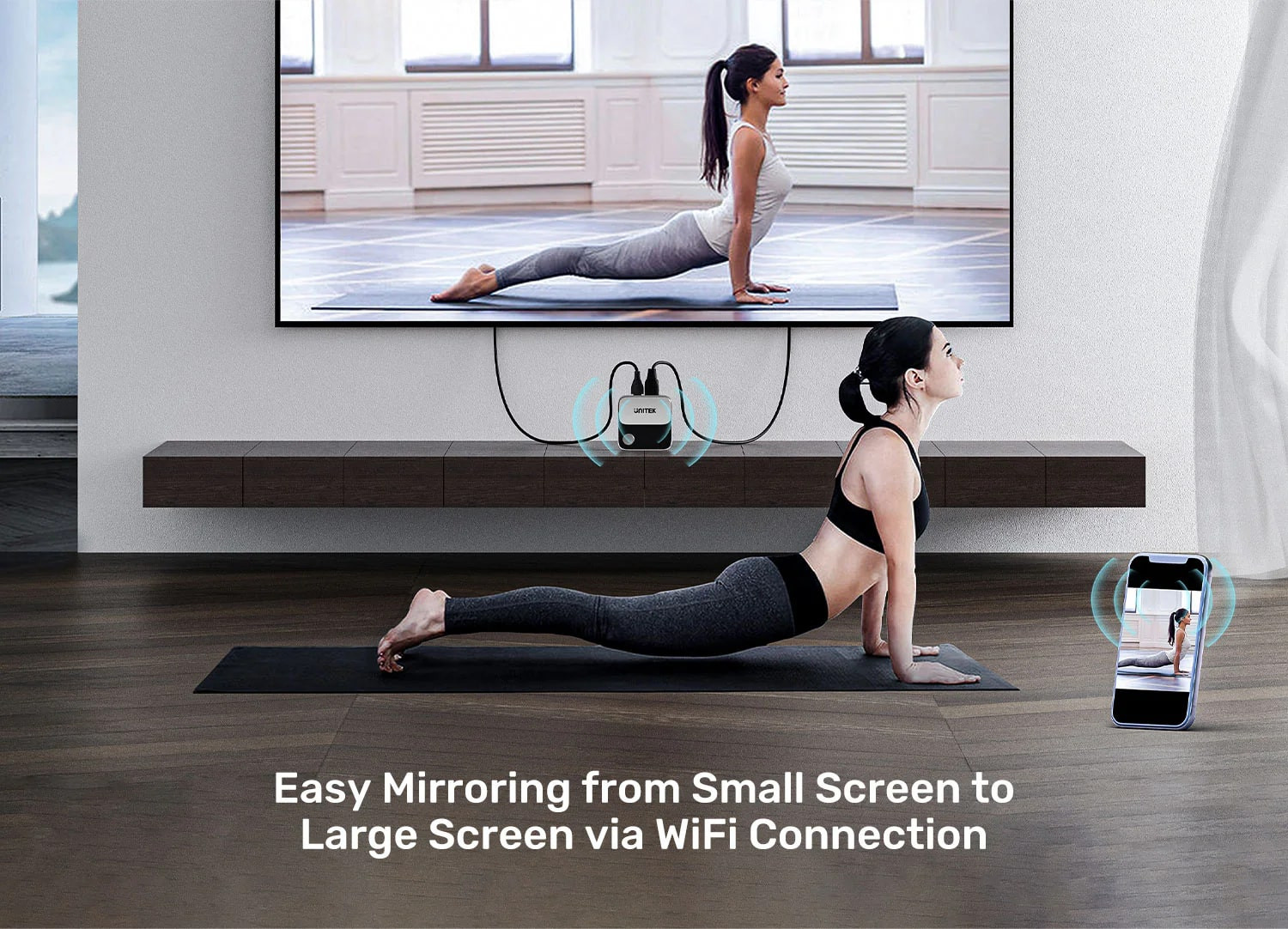 Unitek 4K Kablosuz Görüntü Aktarım Cihazı