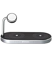 Verbatim 3'ü 1 arada Qi MFi Dual Wireless Charger WCS-03, iPhone, Apple Watch ve Qi özellikli cihazlar için...