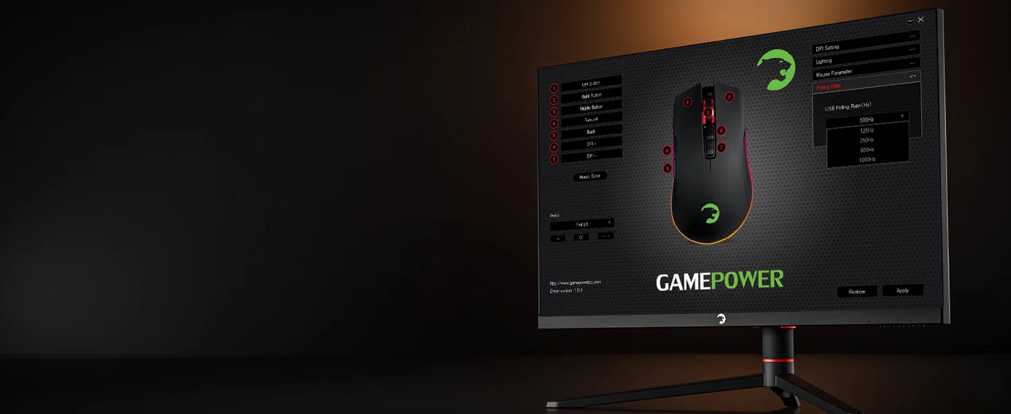 Gamepower Ursa Gaming Oyuncu Mouse